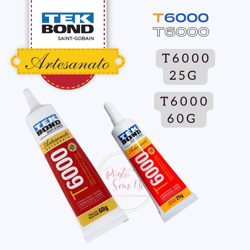 Cola Tecido T6000 Embalagem 25g E 60g Shopee Brasil