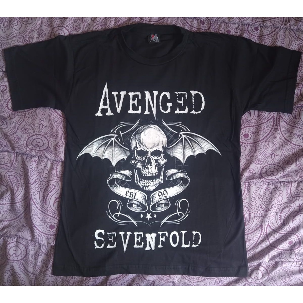 Camiseta Avenged Sevenfold Mascote Caveira Banda Nu Metal Rock P