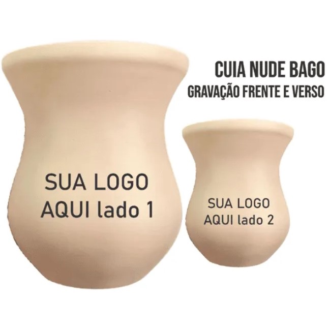 Cuia Nude Fosca Personalizada Frente E Verso Shopee Brasil