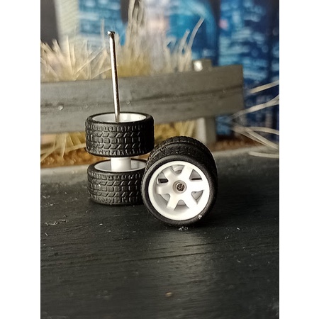 Rodas Branca Pneus De Borracha Para Hot Wheels Matchbox Maisto 1 64 Shopee Brasil