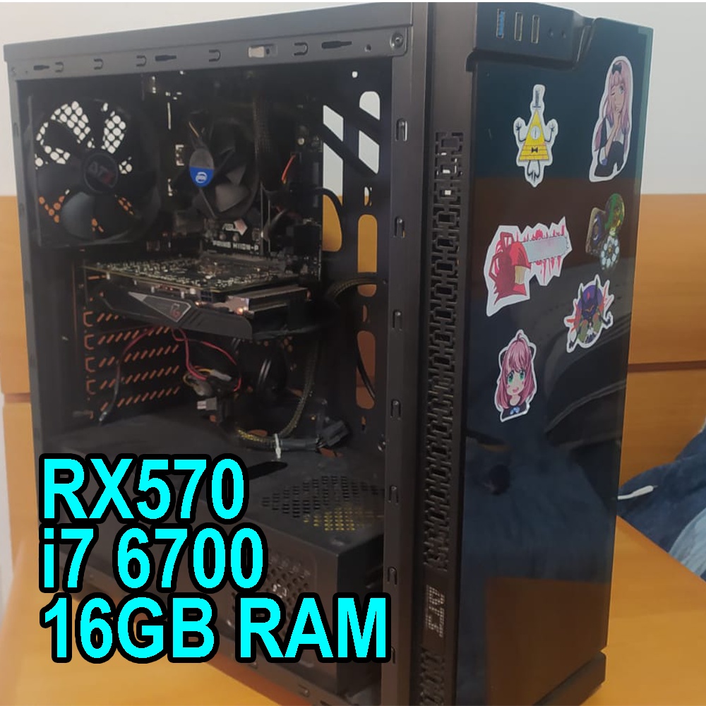 Computador Gamer Rx570 8GB I7 6700 16GB Ram Shopee Brasil