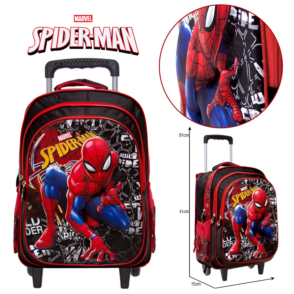 Mochila Infantil Rodinha Homem Aranha Spider Man De Rodinha Shopee Brasil