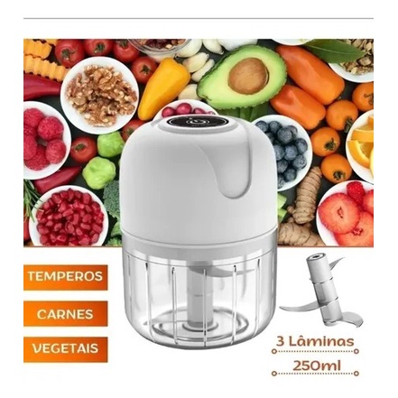 Mini Processador El Trico De Alho Legumes Usb L Minas Shopee Brasil