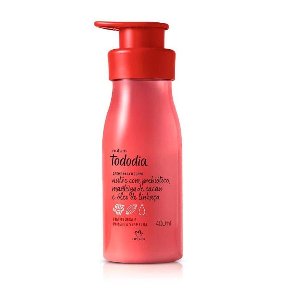 Hidratante Natura Tododia Framboesa E Pimenta Vermelha 400ml Shopee