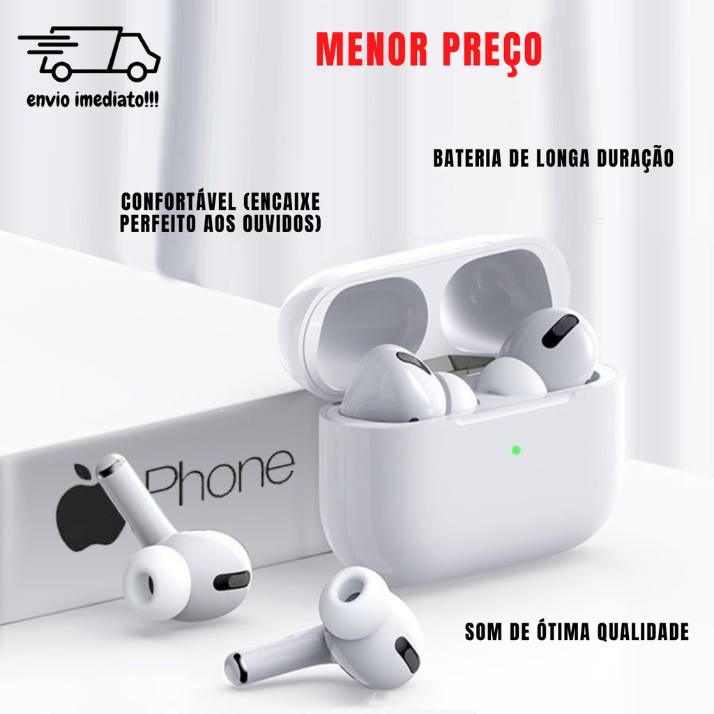 Fone De Ouvido Sem Fio Bluetooth Airpods Pro Inpods 13 TWS 5 0