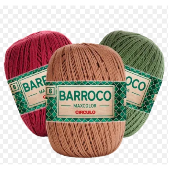 Barbante Fio Barroco MaxColor 400g nº 6 várias Cores da CIRCULO