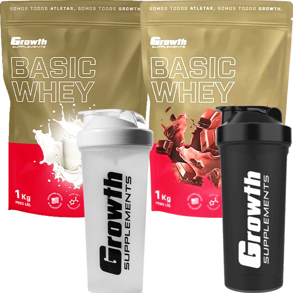 Whey Protein Kg Coqueteleira Ml Growth Supplements Shopee Brasil