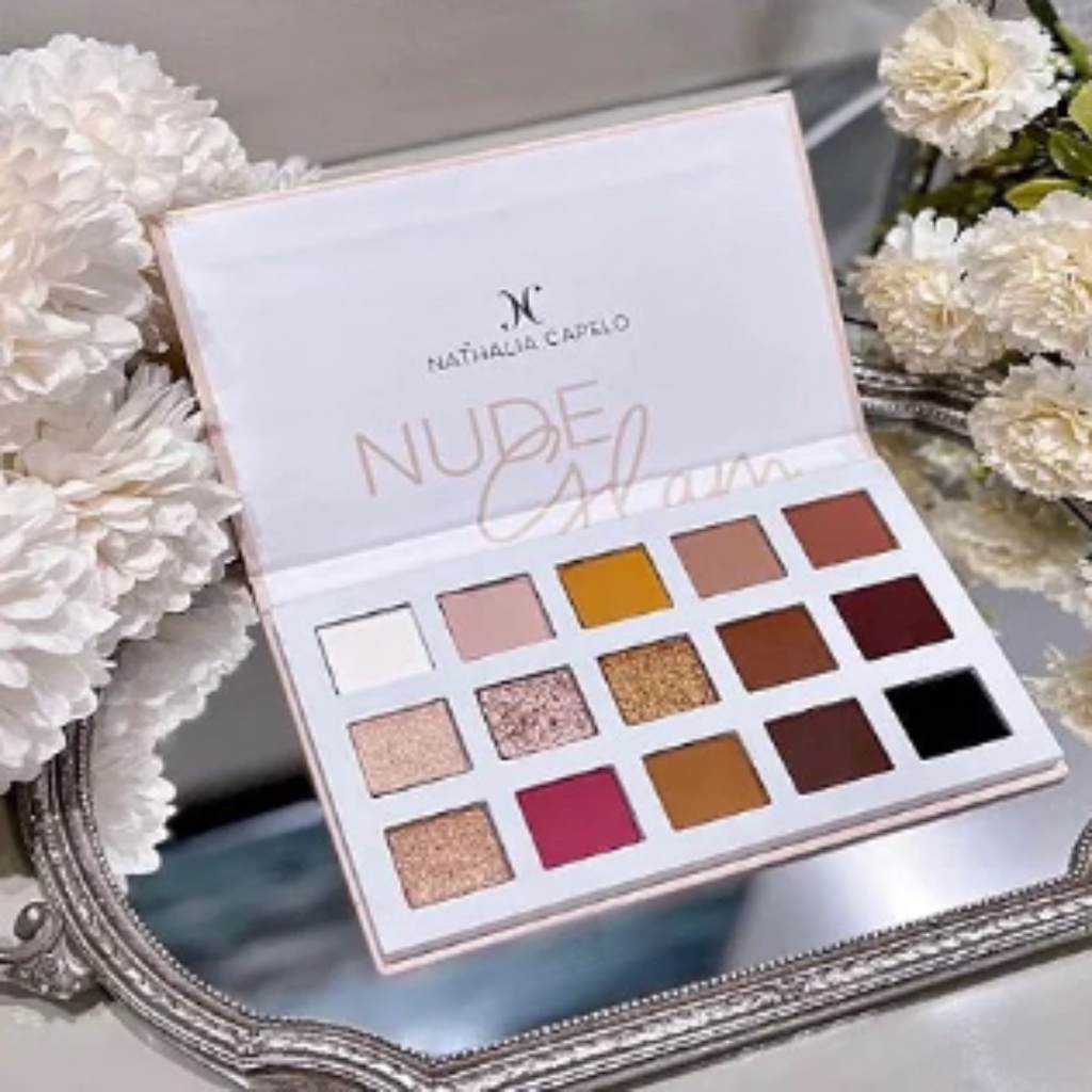 Paleta De Sombras Nude Glam Nathalia Capelo Original Shopee Brasil