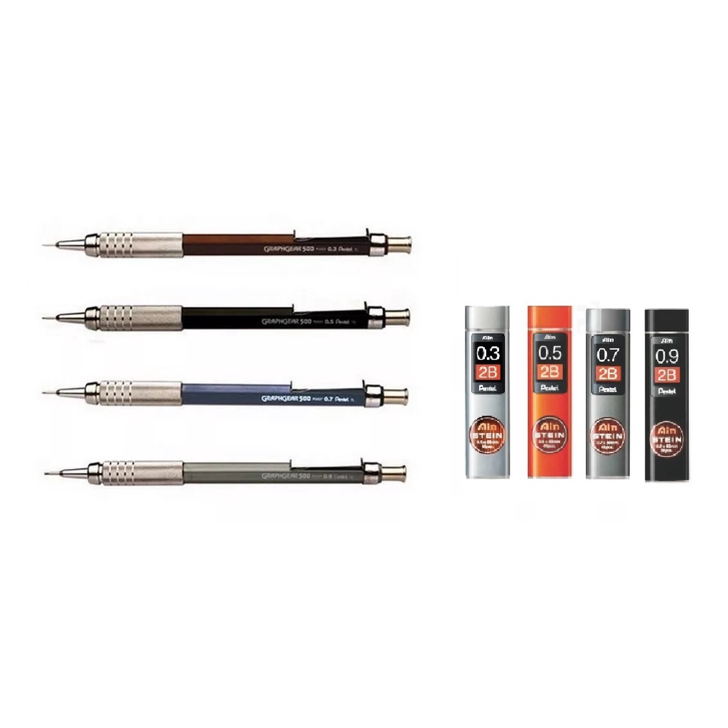 Kit Lapiseira Pentel Graphgear Kit Grafite Ain