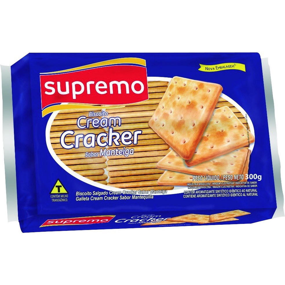 Biscoito Cream Cracker Manteiga Supremo G Shopee Brasil