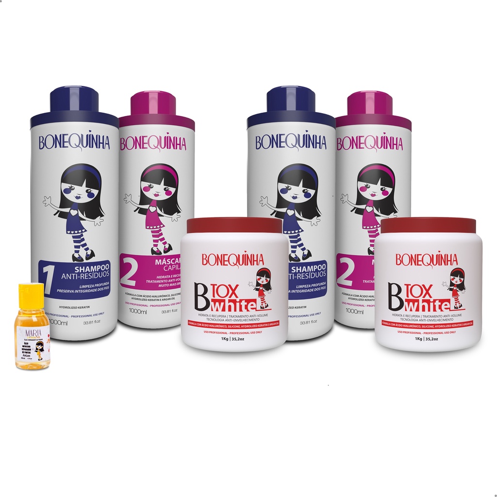 Kit Redutor De Volume Bonequinha Escandalosa Btx White Kg