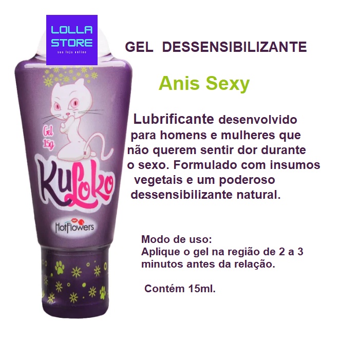 GEL DESSENSIBILIZANTE NATURAL KULOKO EXCITANTE ANAL 15G Shopee Brasil