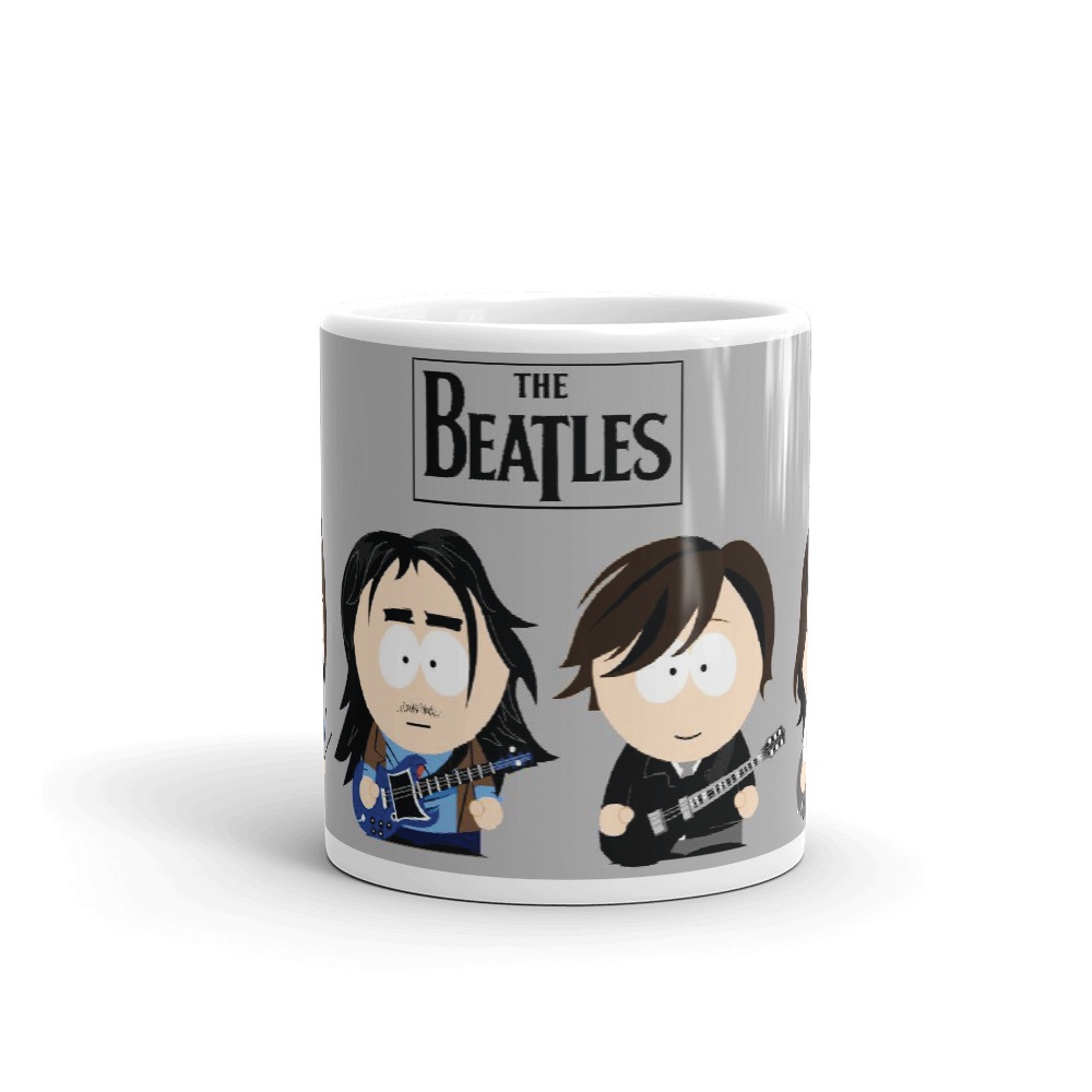 Caneca The Beatles Desenho Personalizada De Porcelana Caixinha De