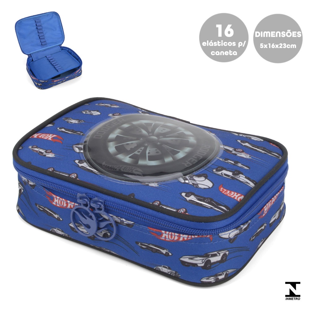 Estojo Especial Box Organizador Escolar Pens Hot Wheels Shopee Brasil