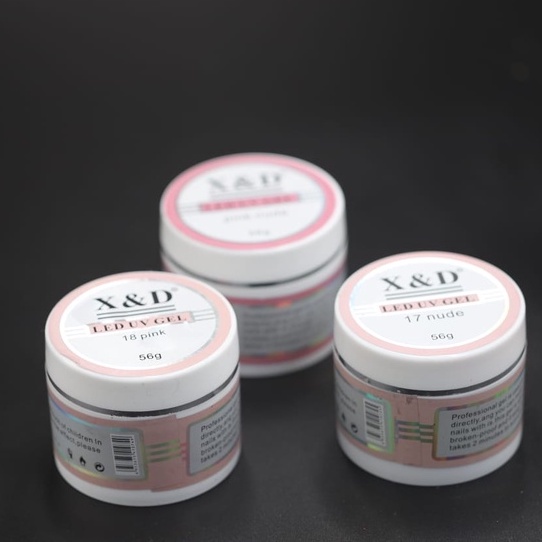 Gel X D Alongamento Gramas Led Uv X D Acrigel Fibra Unhas NUDE TRANSPARENTE PINK WHITE