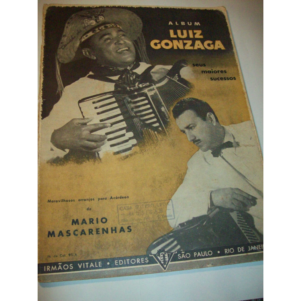 Revista Partitura Luiz Gonzaga Mario Mascarenhas Shopee Brasil