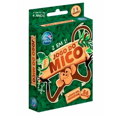 Jogo Do Mico Jogo Da Memória 56 Cartas 2 Em 1 Pais Filhos