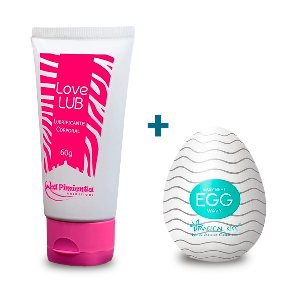 Kit Egg Masturbador Lubrificante Love Lub 60g Shopee Brasil