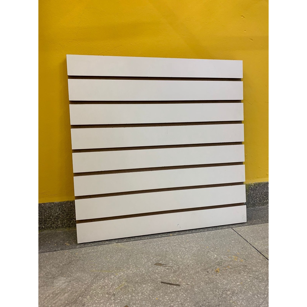 Painel Expositor Canaletado Branco Mdf X Exposi O Gancho Loja