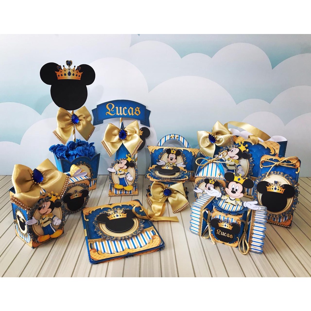 Kit Festa Mickey Realeza Desmontado Shopee Brasil