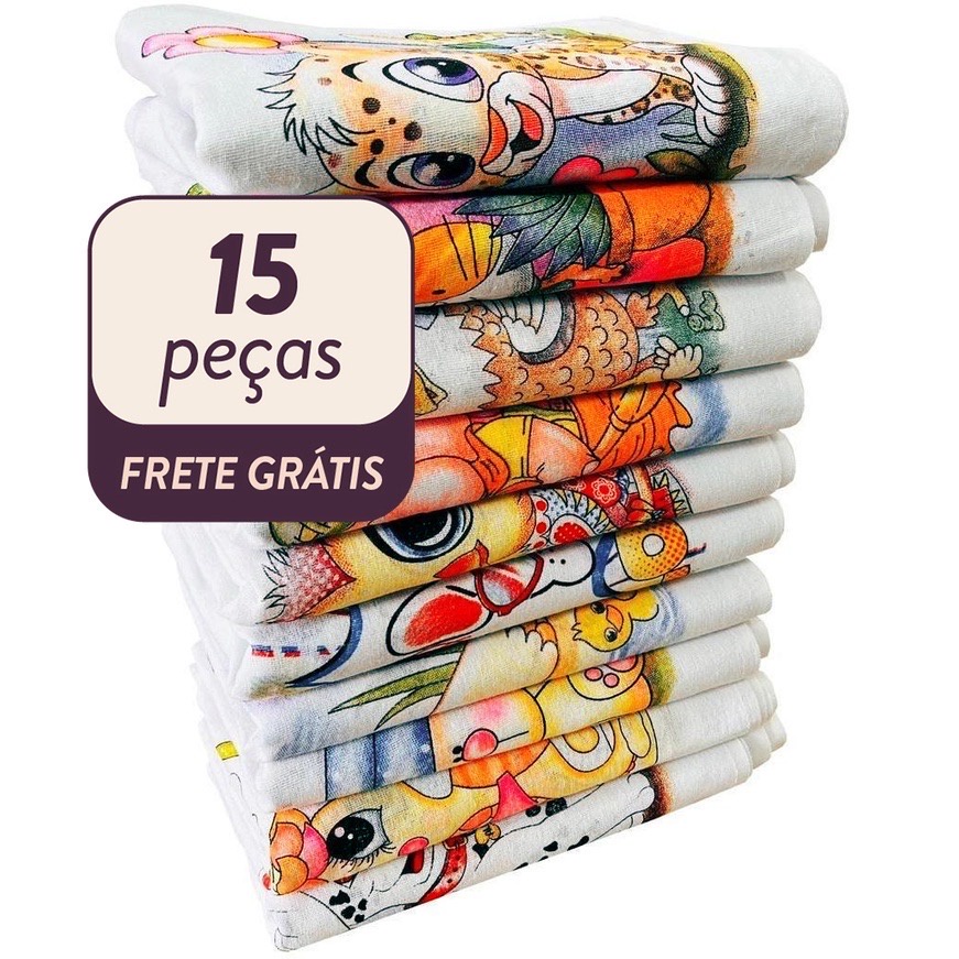 Kit Panos De Prato Estampado Atacado Bainha Shopee Brasil