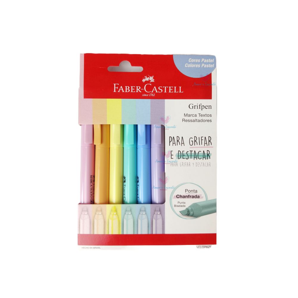 Kit De Marca Textos Grifpen Pastel Faber Castell C Cores Shopee Brasil