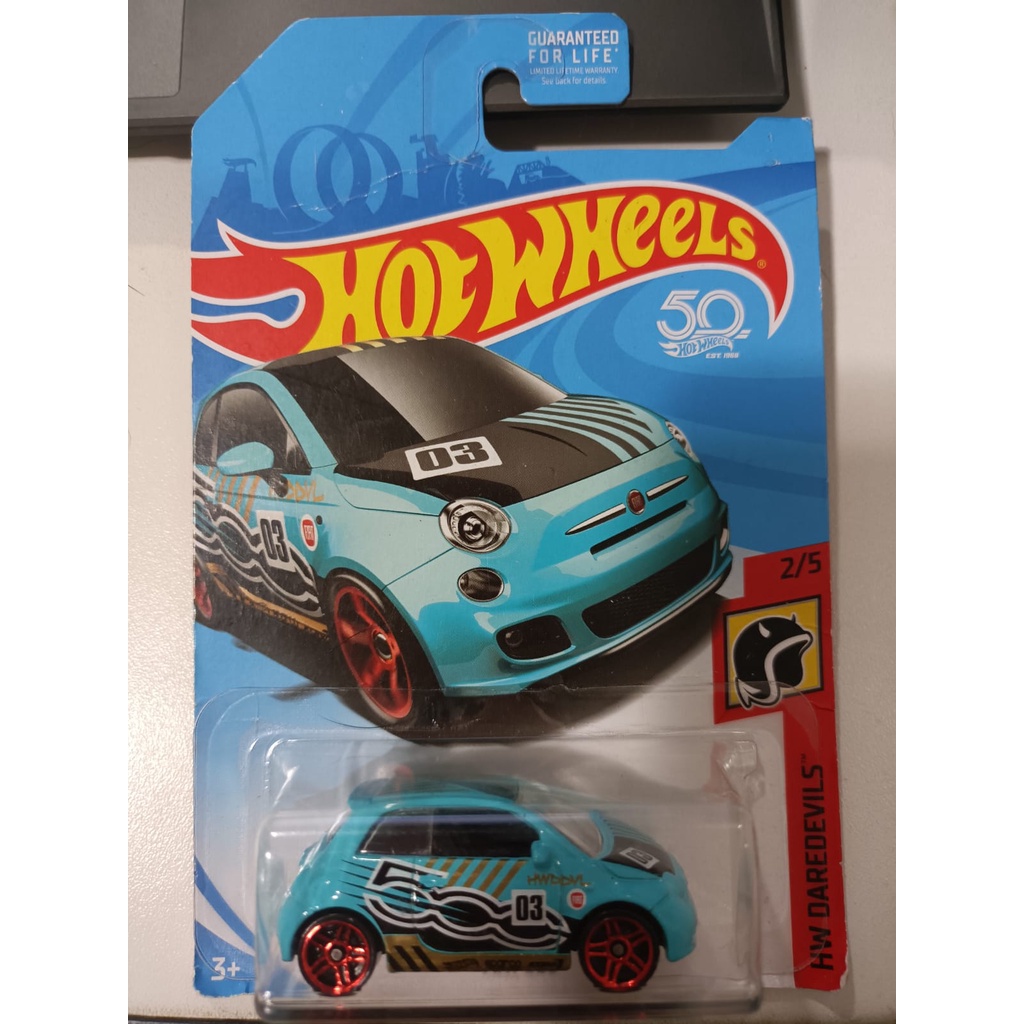 Miniatura Hot Wheels Fiat 500 HW Daredevils Shopee Brasil