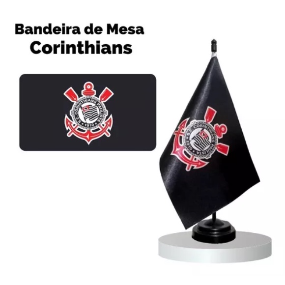 Bandeira De Mesa Do Corinthians Brilhante Shopee Brasil