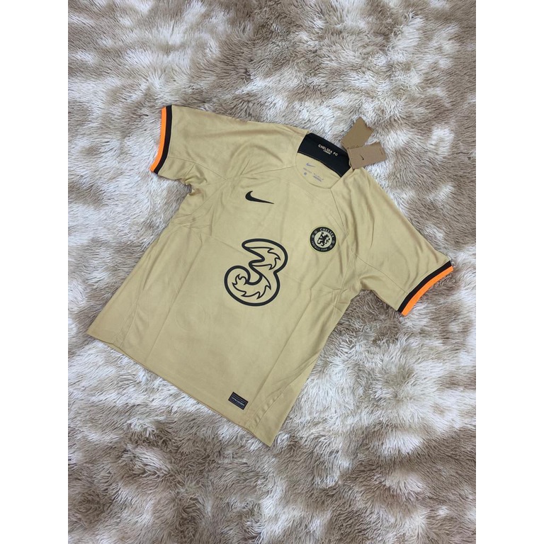 Camisa Chelsea Third Torcedor Nike Masculina Bege Shopee Brasil