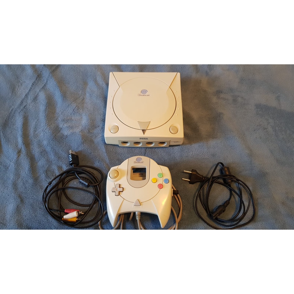 Sega Dreamcast Tectoy Console Modelo Logo Azul Mais Raro