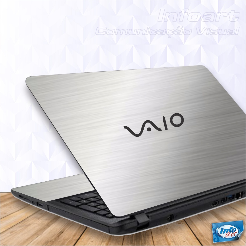 Adesivo Skin A O Escovado Ouro Vaio Fe Tampa Logo Shopee