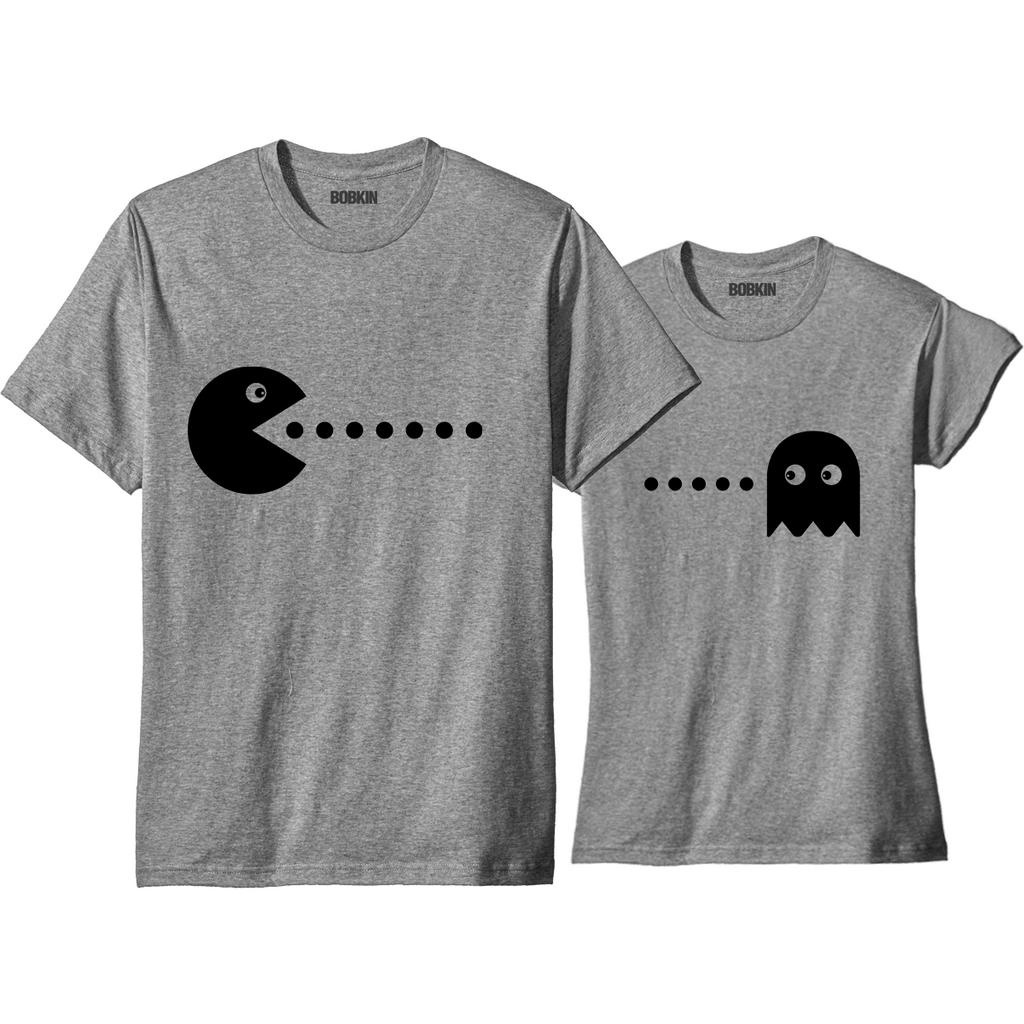 Kit Camiseta Para Casal Combinando Pacman Shopee Brasil