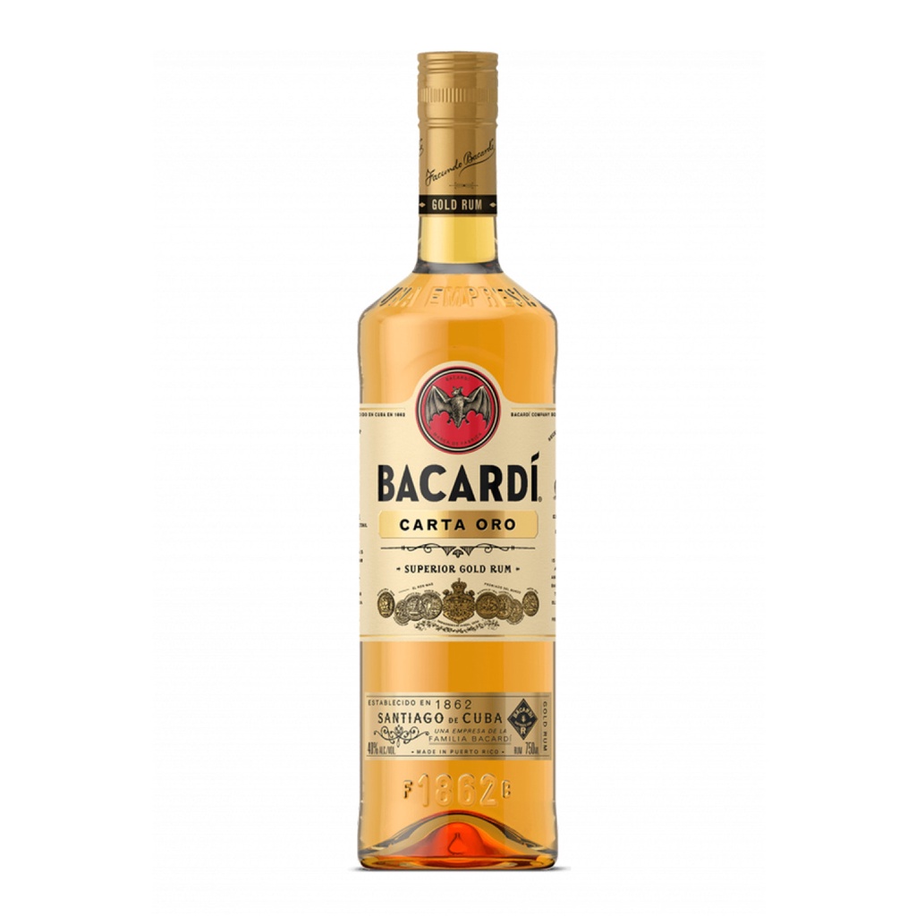 Rum Bacardi Carta Oro Garrafa Ml Shopee Brasil