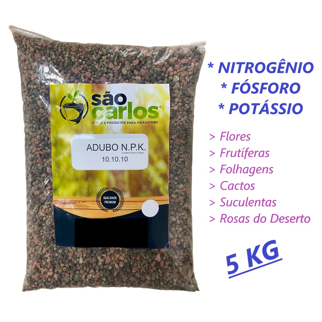 Adubo Kg Npk Fertilizante Plantas Flores Frutas