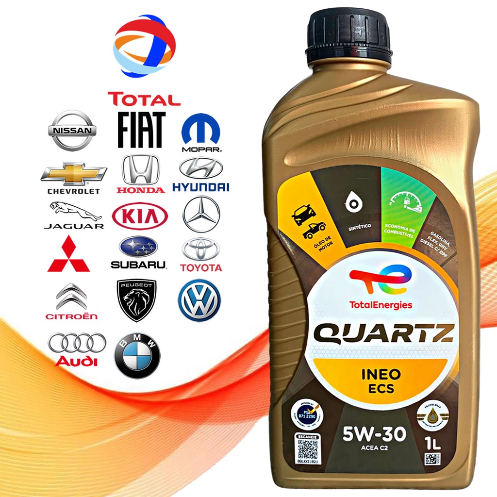 Oleo De Motor W Total Quartz Sintetico Dpf L Shopee Brasil