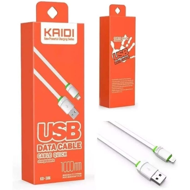 Cabo Usb C De Dados Carga Tipo C Refoçado Rápido Turbo Kaidi Shopee