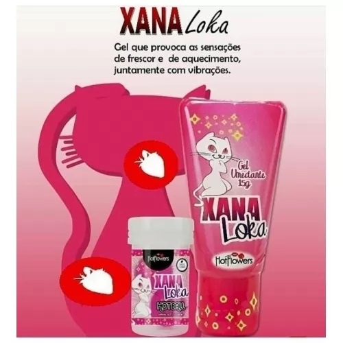 Kit Gel Lubrificante Xana Loka Bolinhas Excitante Hot Flowers