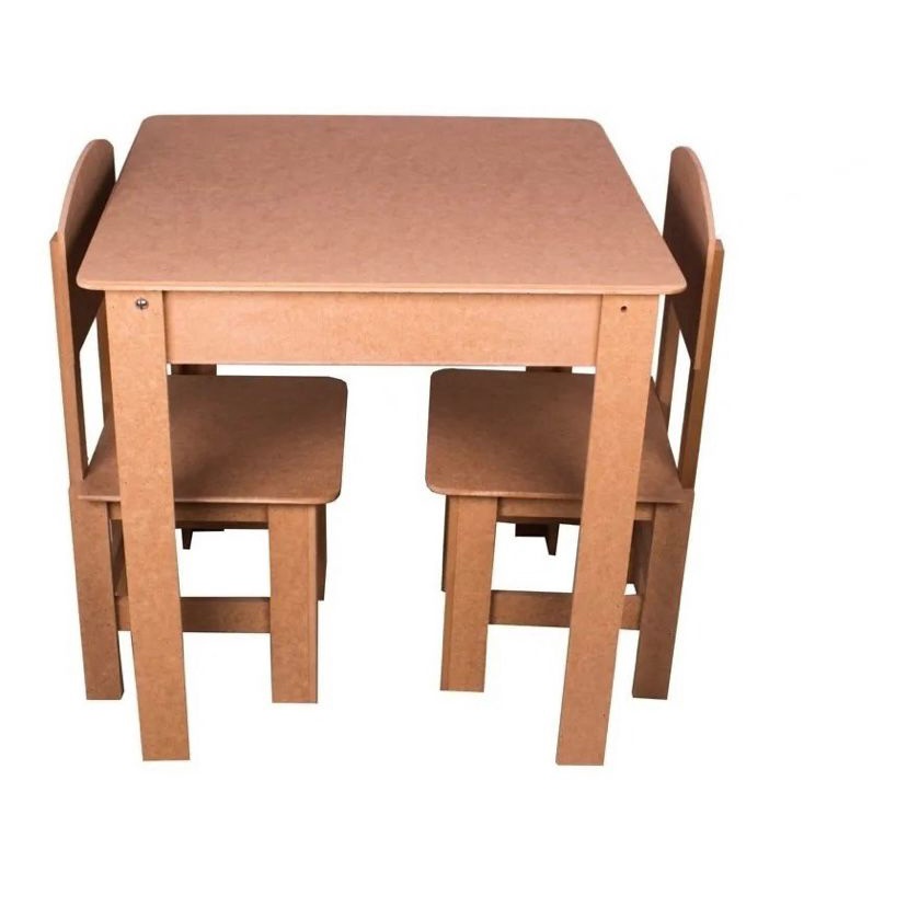 Kit Mesinha 2 Cadeira Madeira Infantil Mdf Promoção Shopee Brasil