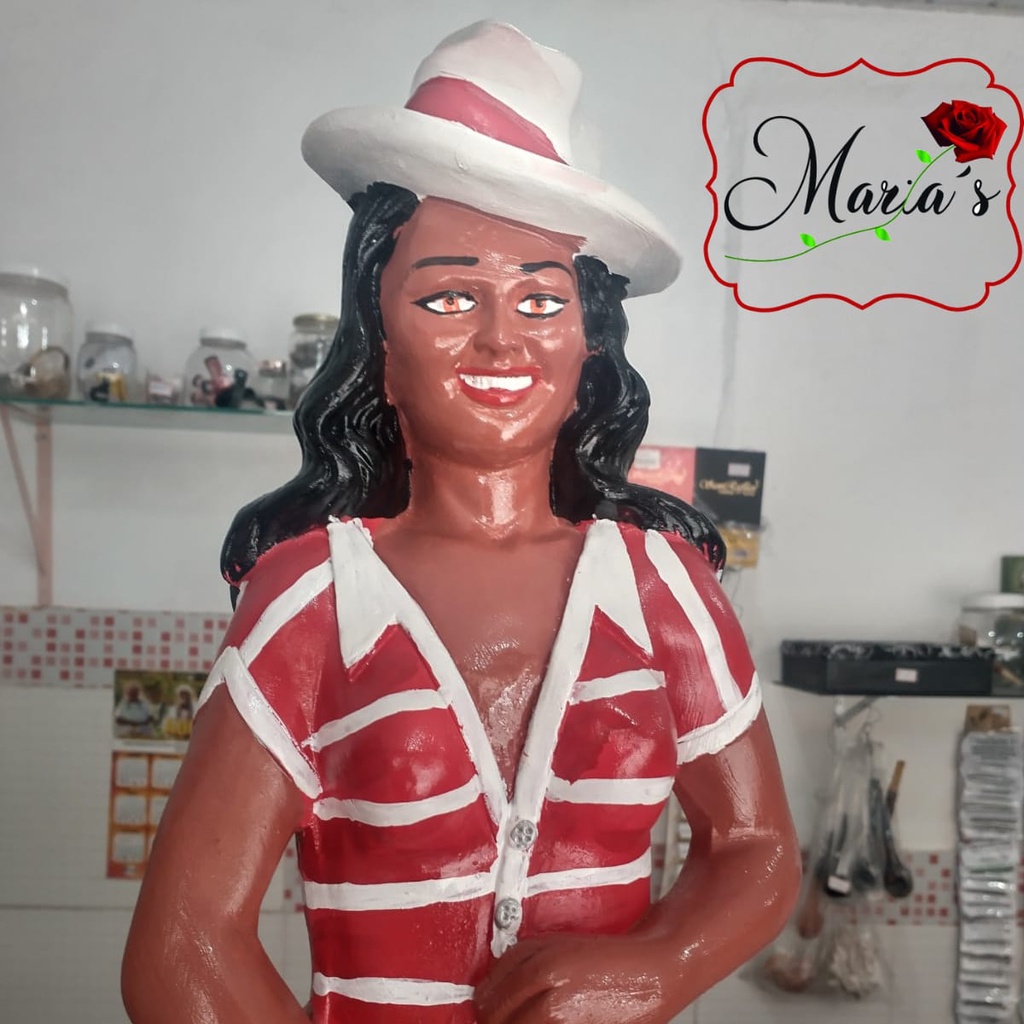 Imagem De Gesso Maria Navalha Malandra Cm Shopee Brasil