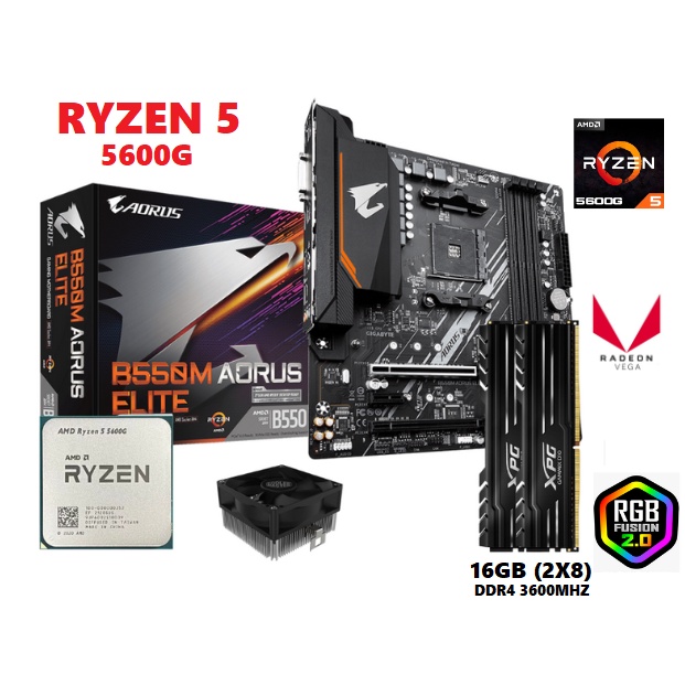 Kit Upgrade Gamer Gigabyte B M Aorus Elite Amd Ryzen G Xpg