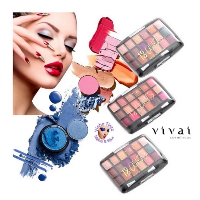 Paleta De Sombras Cores Vivai Festival De Cores Shopee Brasil