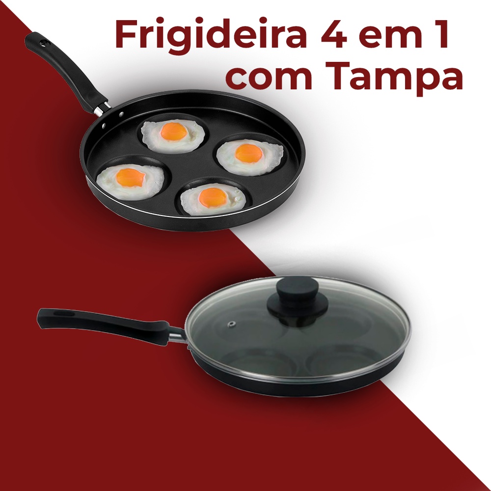 Frigideira Para Ovos Em Tampa Preta Shopee Brasil