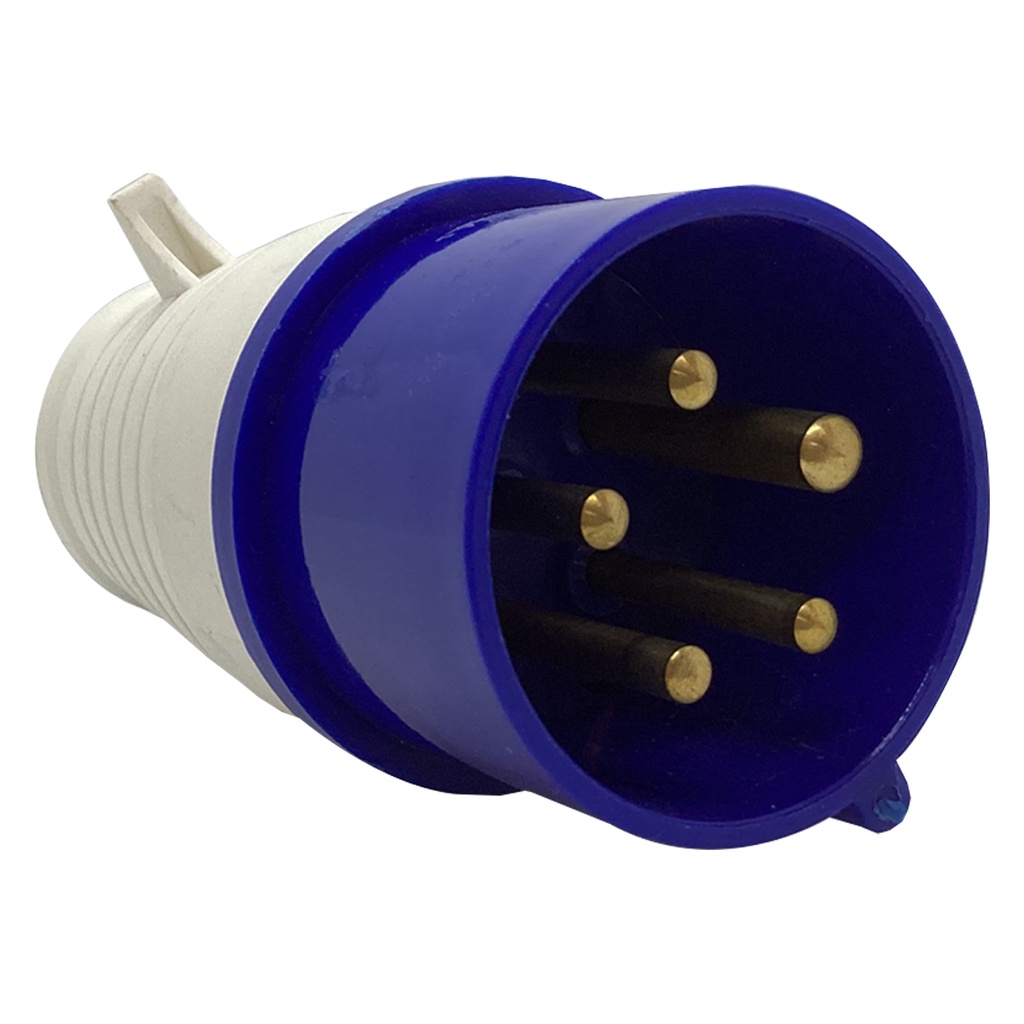 Plug Industrial Acoplamento Pendente Plugue Azul 3p N T 9h 16a 220v