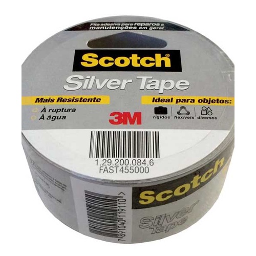 Fita Adesiva Silver Tape 3m Scotch Prata 45mm X 5m Shopee Brasil