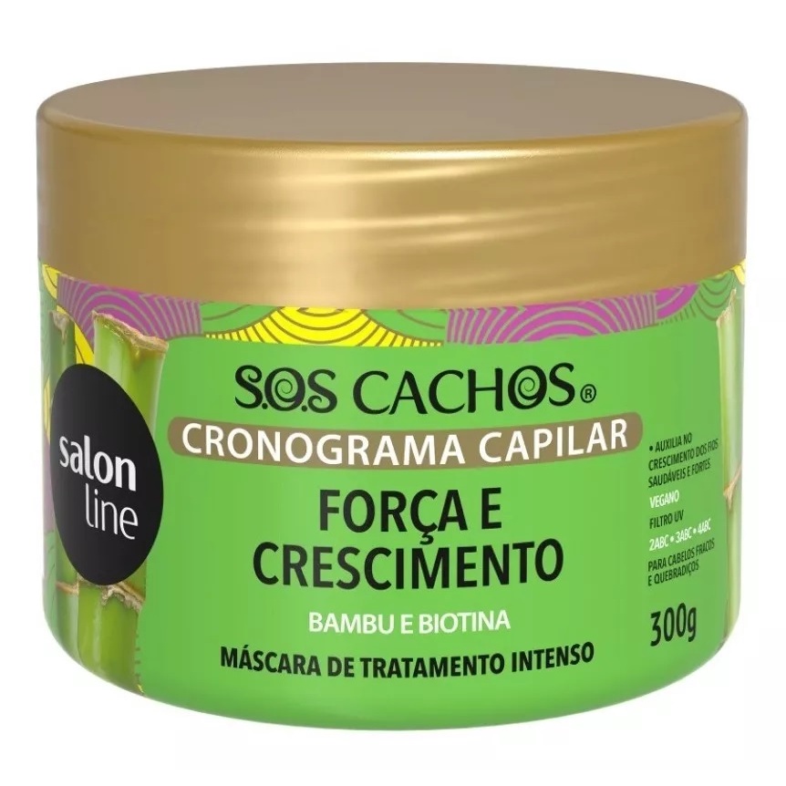 Salon Line Cronograma Capilar Força E Crescimento 300g Shopee Brasil