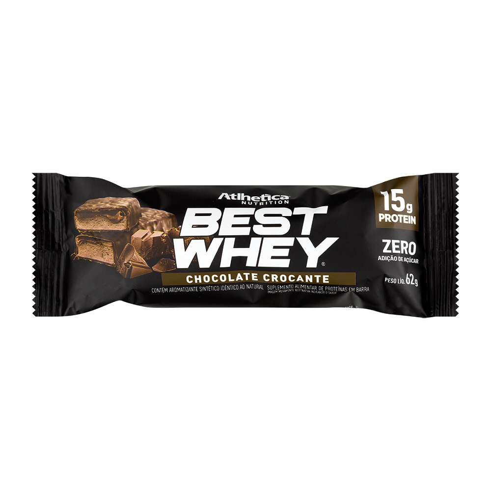 Barra Proteica Best Whey Bar Chocolate Crocante Atlhetica Nutrition