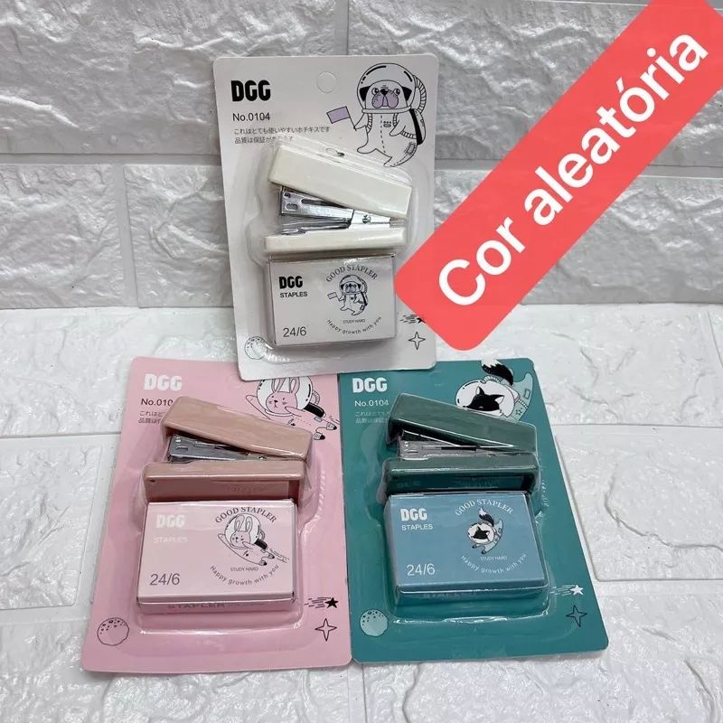 Conjunto Mini Grampeador Pequeno Port Til Para Estudantes Artigos De