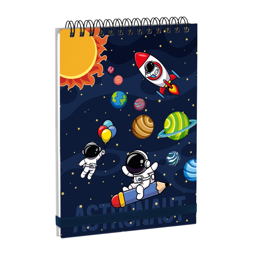 Sketchbook Caderno De Desenho Infantil Astronauta Shopee Brasil