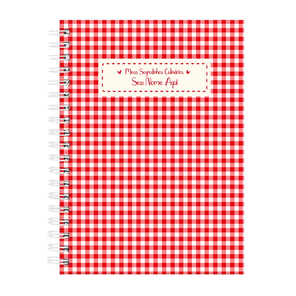 Caderno Personalizado de Receitas Segredos Culinário 18x25cm Shopee