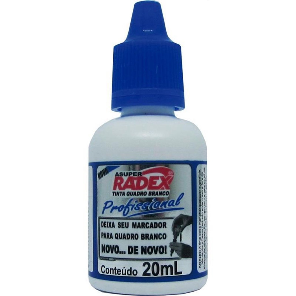 Tinta Marcador Quadro Branco Reabastecedor 20ml Azul Radex Em Embalagem